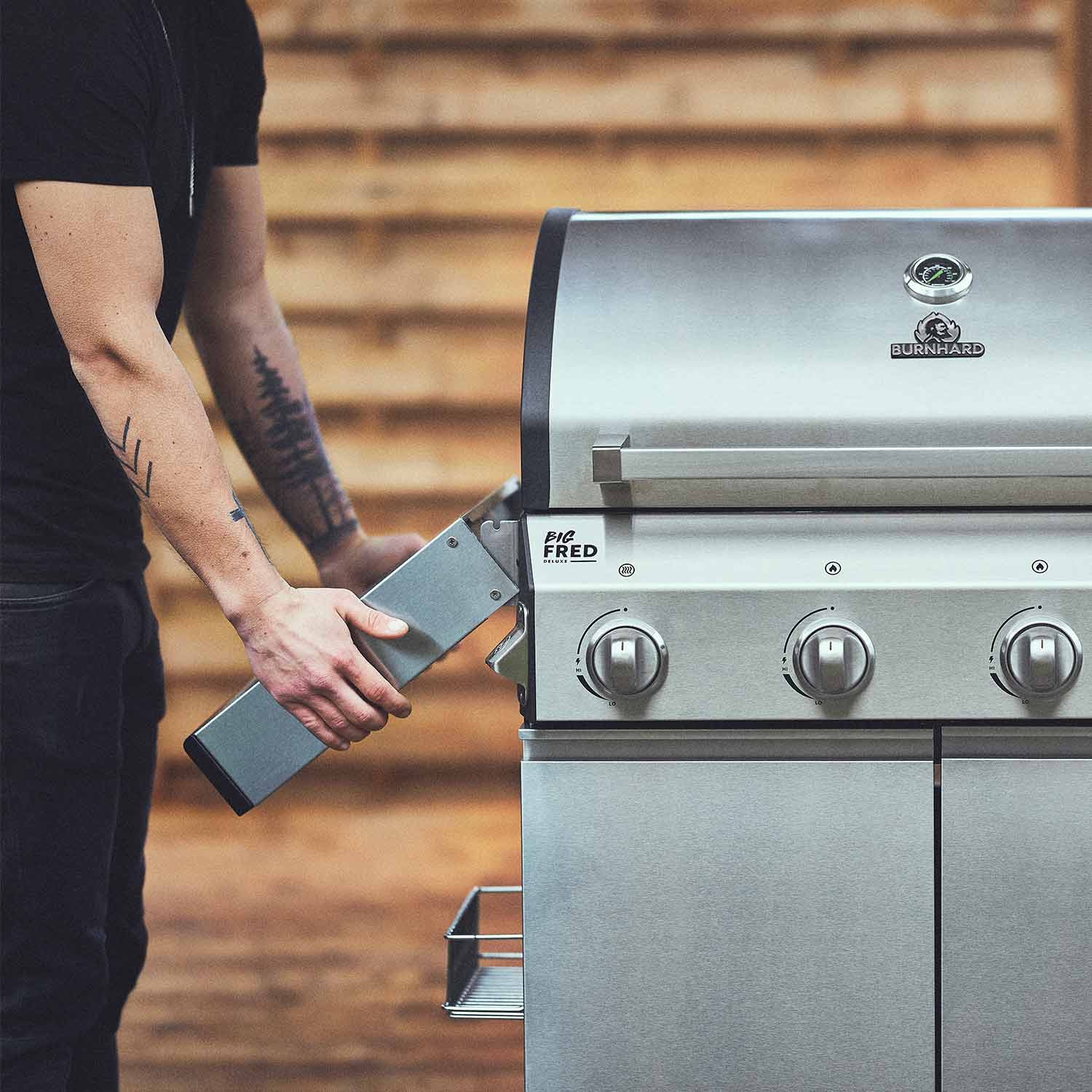 FRED Jr. 2Brenner in Edelstahl oder Black Series Black Series ZUBHFJ2B